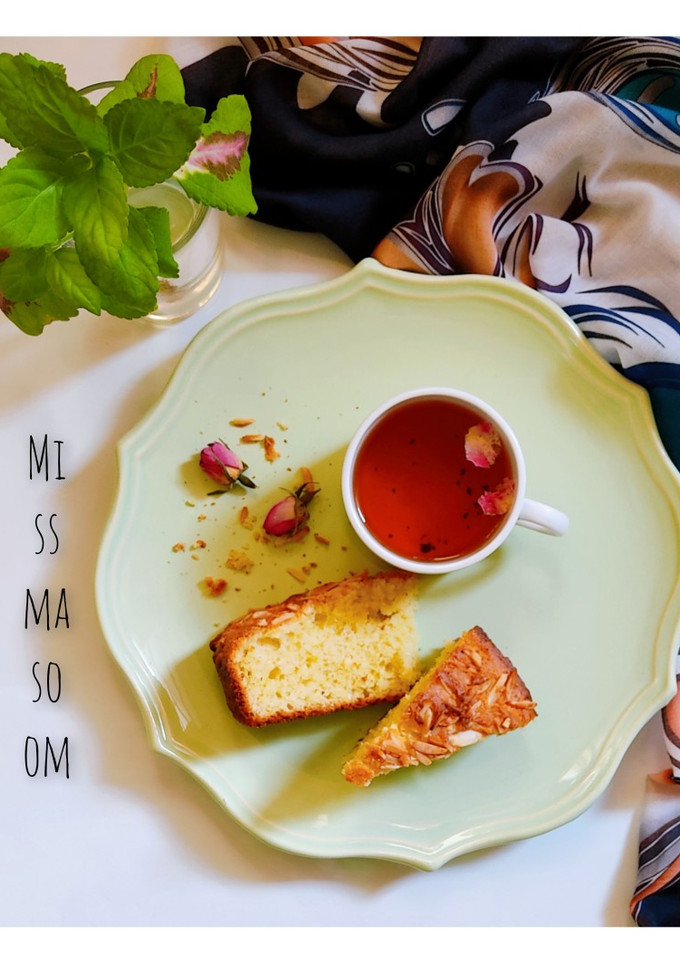 عکسی از دستور کیک ماست نارگیلی