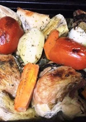 Una foto de Pollo al horno