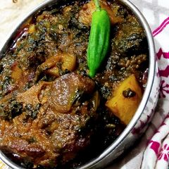 Palak Aloo Gosht A picture of Palak Aloo Gosht.