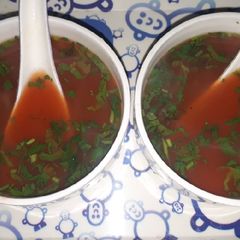 A picture of Gajar Tamatar Shorba.