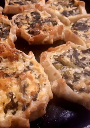 Una foto de Canastitas de espinaca y queso