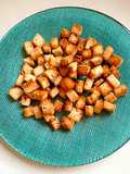Picatostes sin gluten en freidora de aire