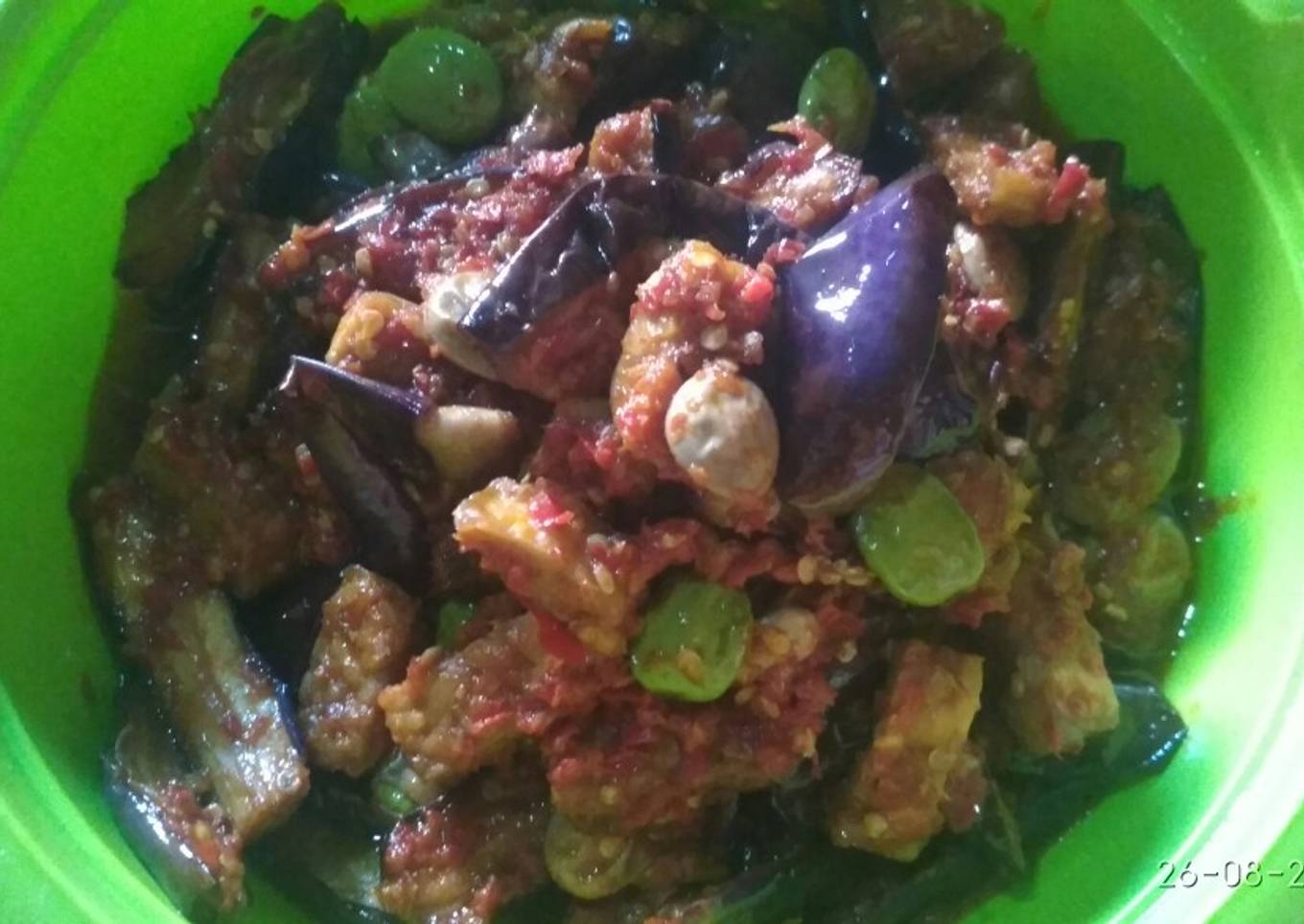 Sambel tempe terong pete