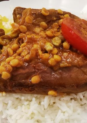 عکسی از دستور قیمه بادمجان دست پخت مامی جون گلم 💕💕💕💕💕💕💕