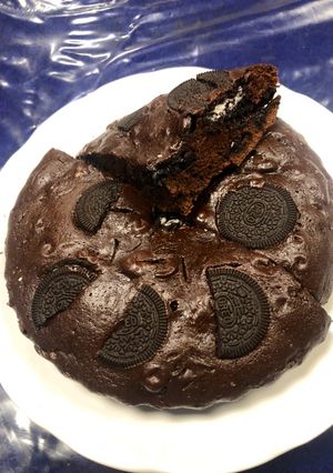 Una foto de Brownie con Oreo casero