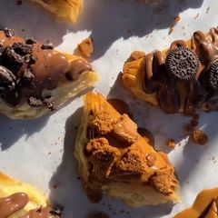 A picture of Nutella and Biscoff Warbat Belashta.