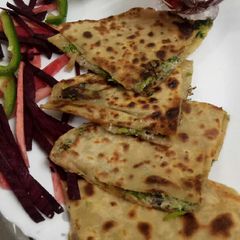 Creamy coriander paratha A picture of Creamy coriander paratha.