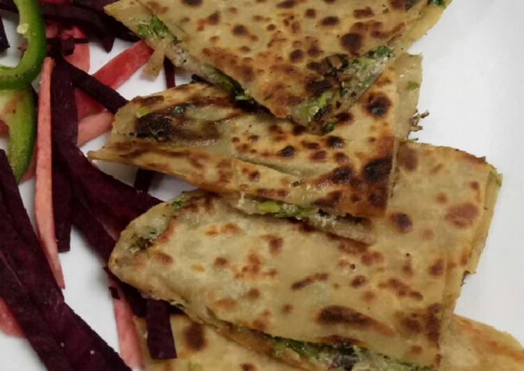 How to Make Any-night-of-the-week Creamy coriander paratha