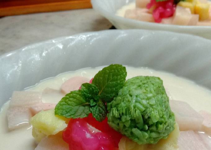 Resep Es tape jelly yogurt oleh Manda Evie - Cookpad