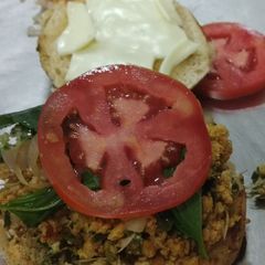 A picture of Anda Bhurji Burger.