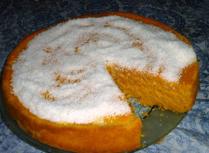 Una foto de Torta licuada de zanahoria