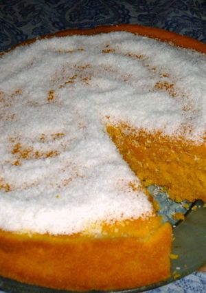 Una foto de Torta licuada de zanahoria