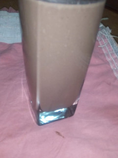 A picture of Banana chocolate smoothie.