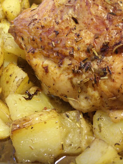 Una foto de Pollo al horno con especias