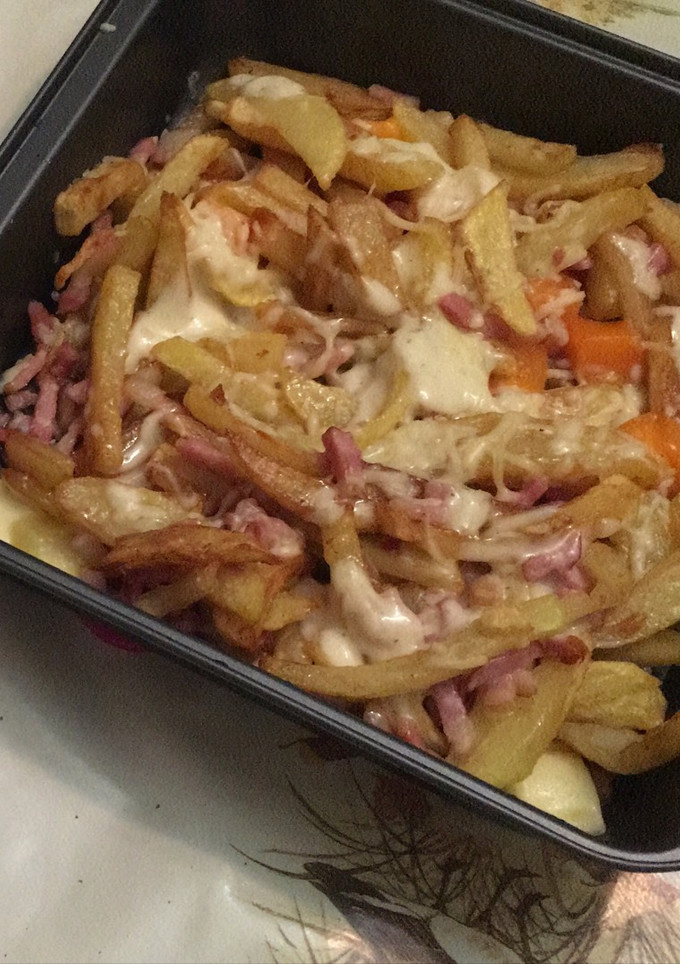 Una foto de Patatas Foster