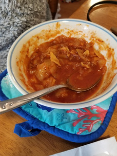A picture of Hamburger Cabbage Soup.