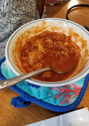 A picture of Hamburger Cabbage Soup.