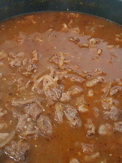 Una foto de Bistec con salsa de tomate