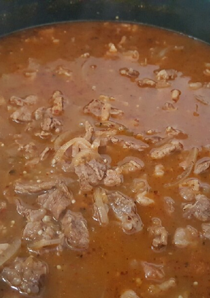 Una foto de Bistec con salsa de tomate