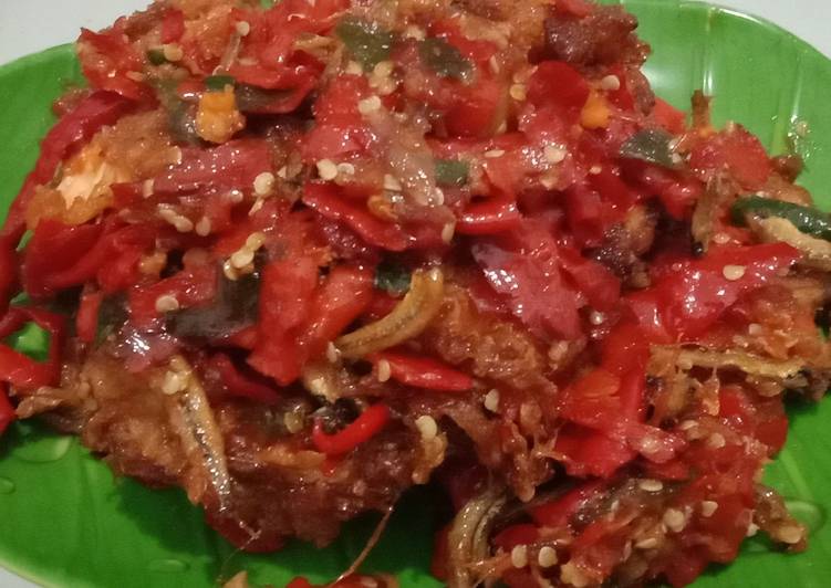 Telor sambal Teri