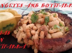 Una foto de Mongetes amb botifarra - judías con butifarra (con panceta)