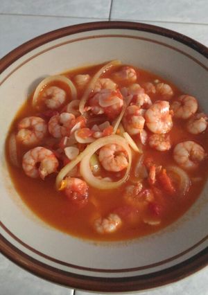 Foto resep Udang Asam Manis Pedas Sederhana