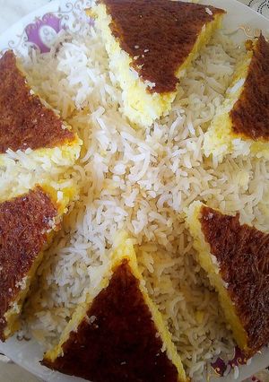 عکسی از دستور تهچین ساده lilyپز
