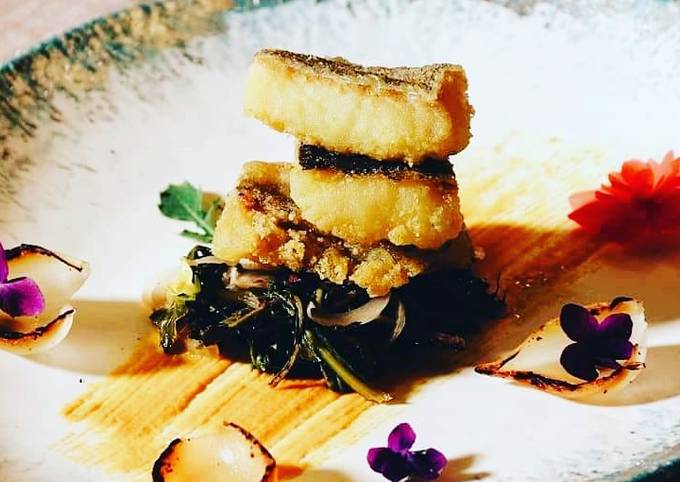 Passaggi a Fai Ultimate Torretta di baccalà con cavolo nero