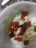 Ensalada de Akusay, Morrones Asados y Aceitunas en Aliño