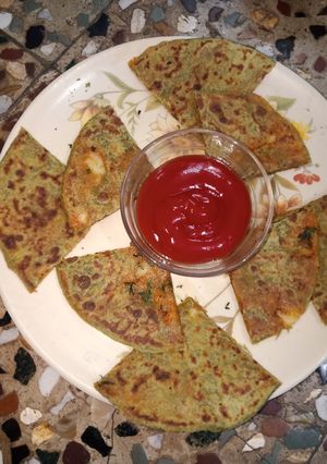પાલક સ્ટફ પરાઠા (Palak Stuffed Paratha Recipe In Gujarati) રેસીપી મુખ્ય ફોટો