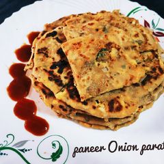 A picture of Paneer Onion Paratha.