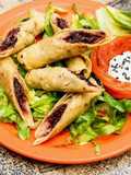 Flautas Doradas de Flor de Jamaica