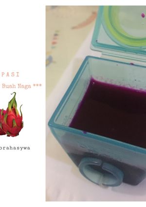 Foto resep MPASI 6 Bulan Menu TunggalPuree Buah Naga