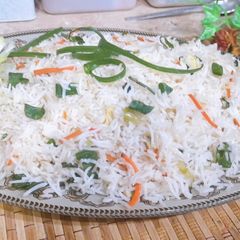 A picture of Three colour Chinese fried rice.