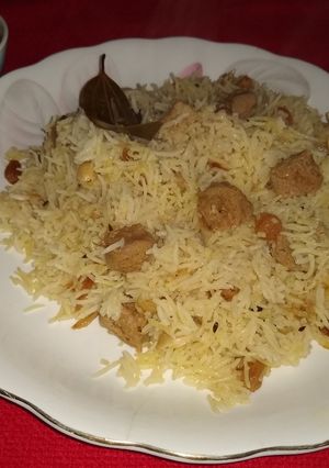 A picture of Soya pulao.