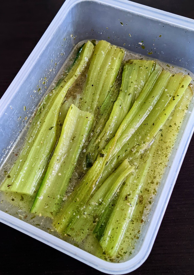 Una foto de Pencas de acelga a la vinagreta 🥬