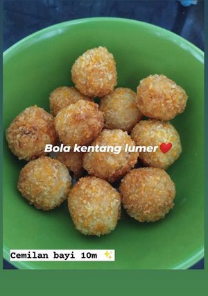 Foto resep Snack MPASI 10m+ "Bola bola kentang lumer"