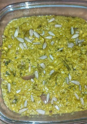 A picture of Palak Paneer Bhurji.