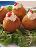 Bombas de patata con carne