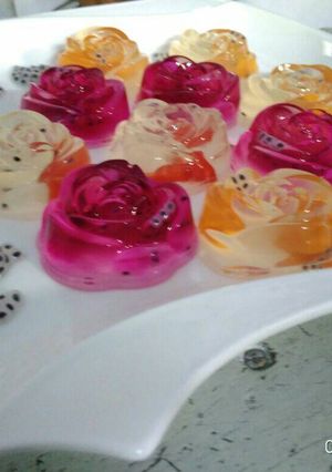 Foto resep Puding mawar rasa gencar ❤