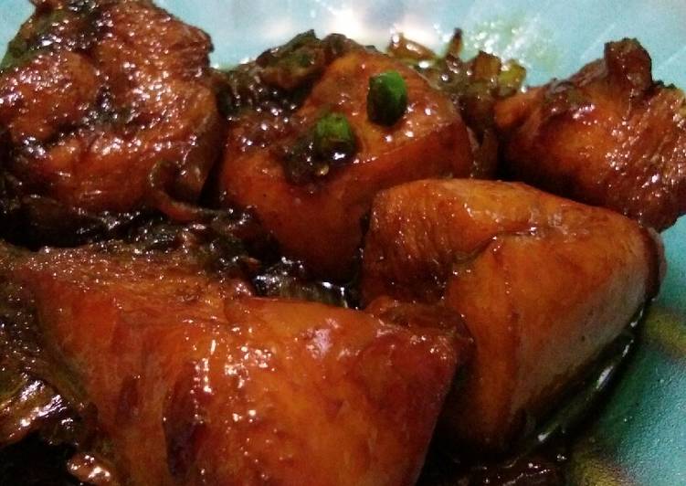 Bahan memasak Ayam Kecap Bombay yang praktis