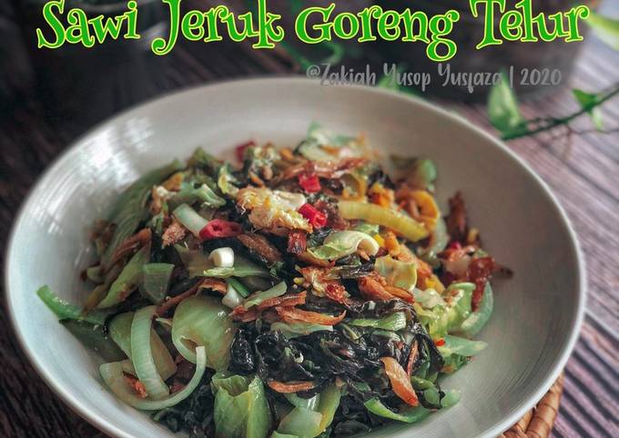 Resipi Sawi Jeruk Goreng Telur Oleh Dapur Yusfarisyia Cookpad