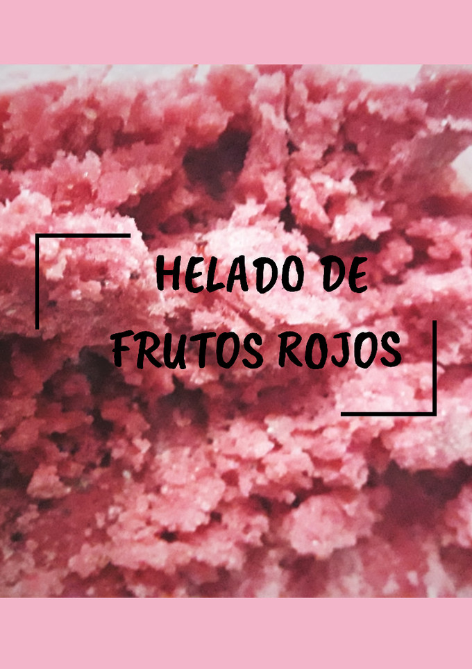 Una foto de Helado de frutos rojos