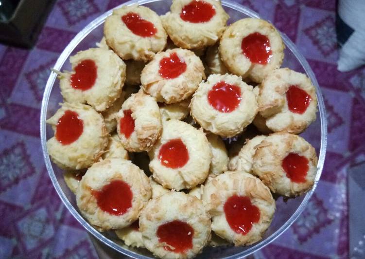 Bagaimana Membuat Strawberry Thumbprint Cookies 🍓 Anti Gagal
