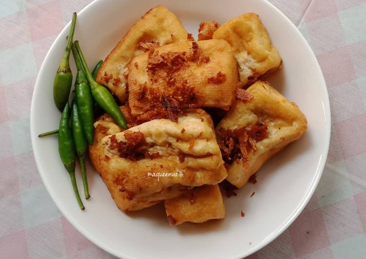 Resep Tahu Goreng Bawang Putih Anti Gagal