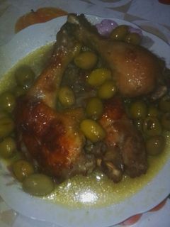 صورة لوصفة دجاج محمر بالزيتون