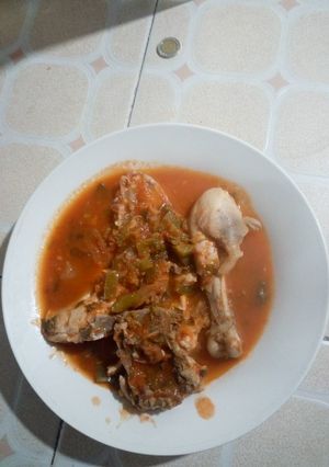 A picture of Chicken stew festivedish-Nairobi.