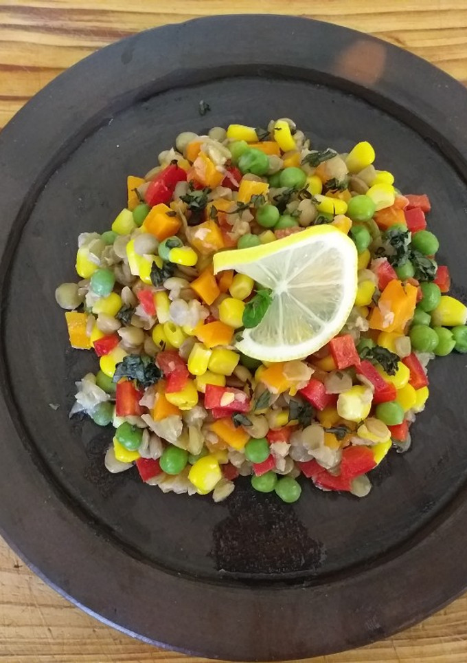 Una foto de Lentejas de verano light🥗