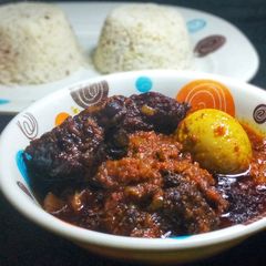Ofada sauce A picture of Ofada sauce.