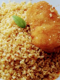 Füstölt sajttal, mozzarellával töltött szezámmagos rántott karaj recept fotója